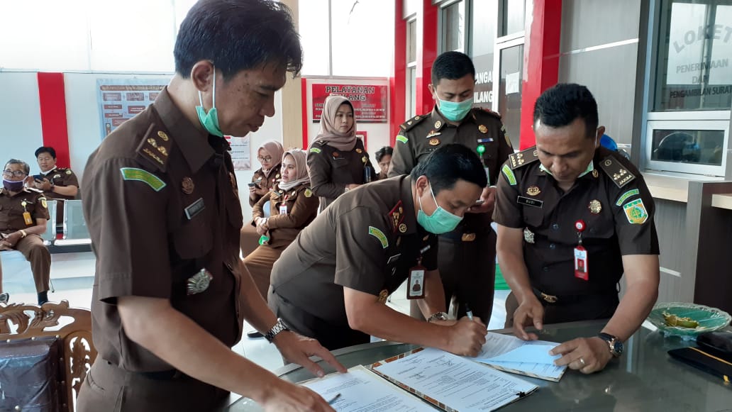 Sertijab Kasi.Pidum Kejaksaan Negeri Bukittinggi- foto - fadhly reza