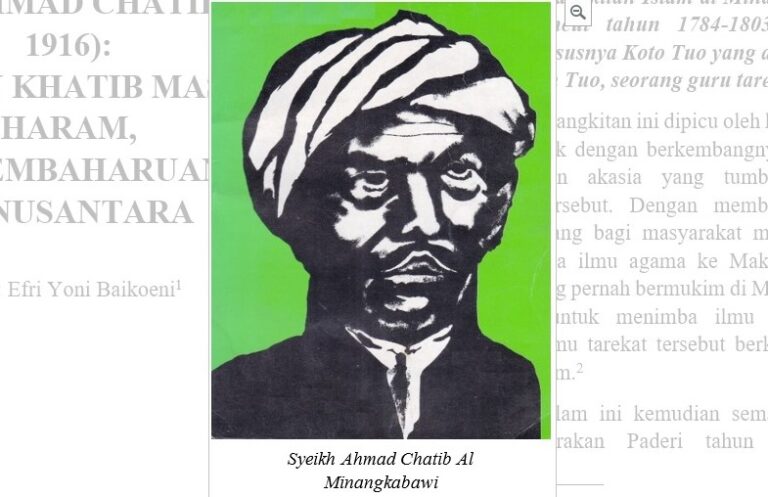 Syekh Ahmad Chatib: Pelopor Pembaharu Islam