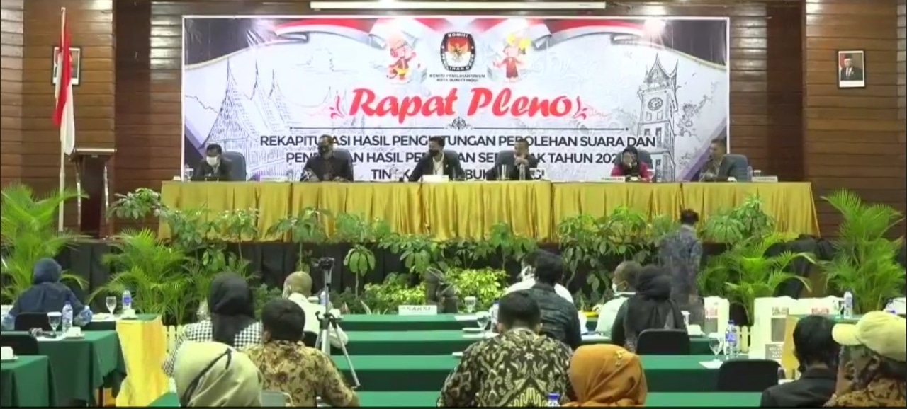 Rapat Pleno KPU Bukittinggi foto fadhly reza
