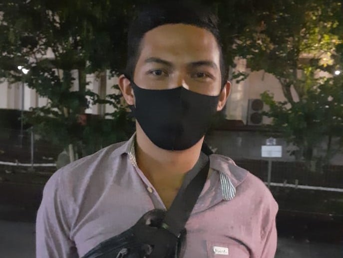 Nanda, pedagang PKL di Jl. Istana Bung Hatta foto fadhly reza