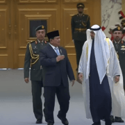 Presiden Prabowo Subianto dan Presiden Persatuan Emirat Arab (PEA), Sheikh Mohamed bin Zayed Al Nahyan (MBZ), di Qasr Al Watn, Abu Dhabi, foto Setpres