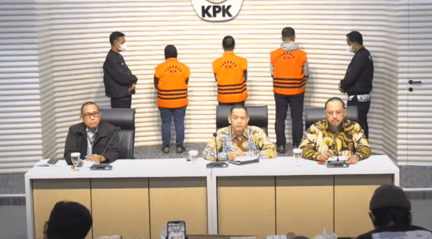 Pj Wali Kota Pekanbaru tersangka sumber foto YouTube KPK