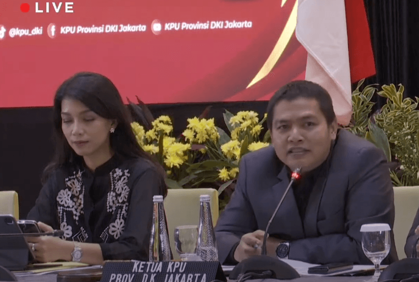 rekapitulasi perolehan suara Pilkada Jakarta 2024 foto courtesy KPU DKI