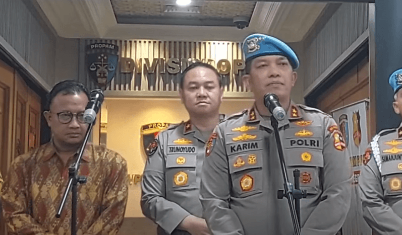 Pemerasan Polisi DWP, Kadiv Propam beri keterangan pers foto ist.