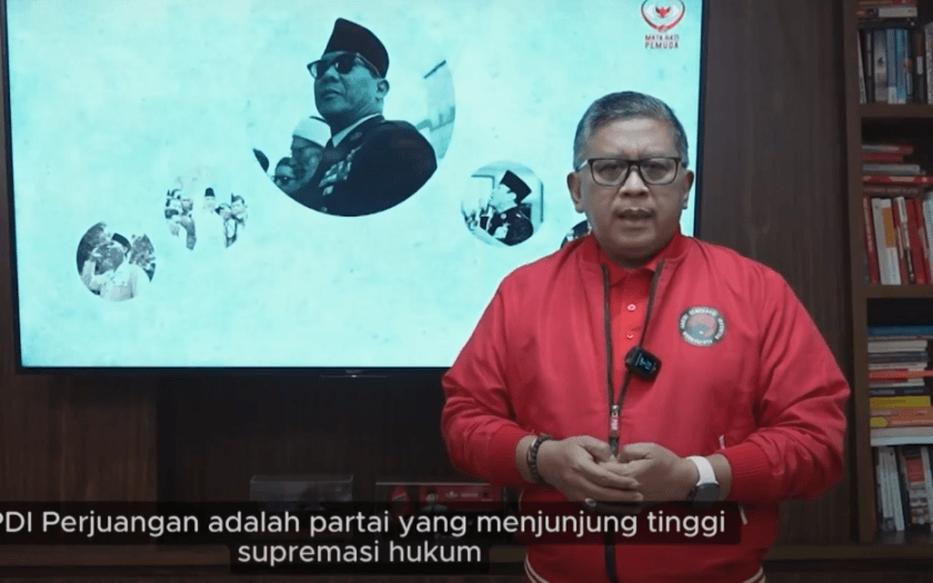 Tersangkut Kasus Suap, Hasto beri informasi via video. foto. dok, Hasto Kristiyanto