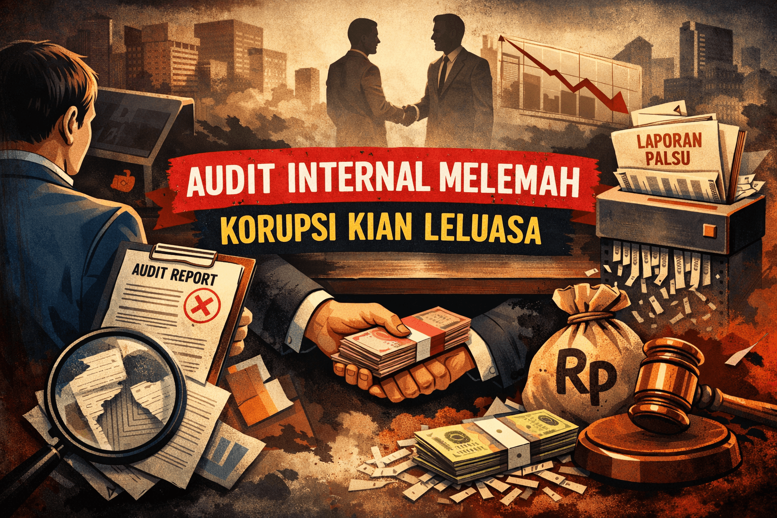 Audit Internal Melemah, Korupsi Kian Leluasa | Gambar Ilustrasi Generated by AI